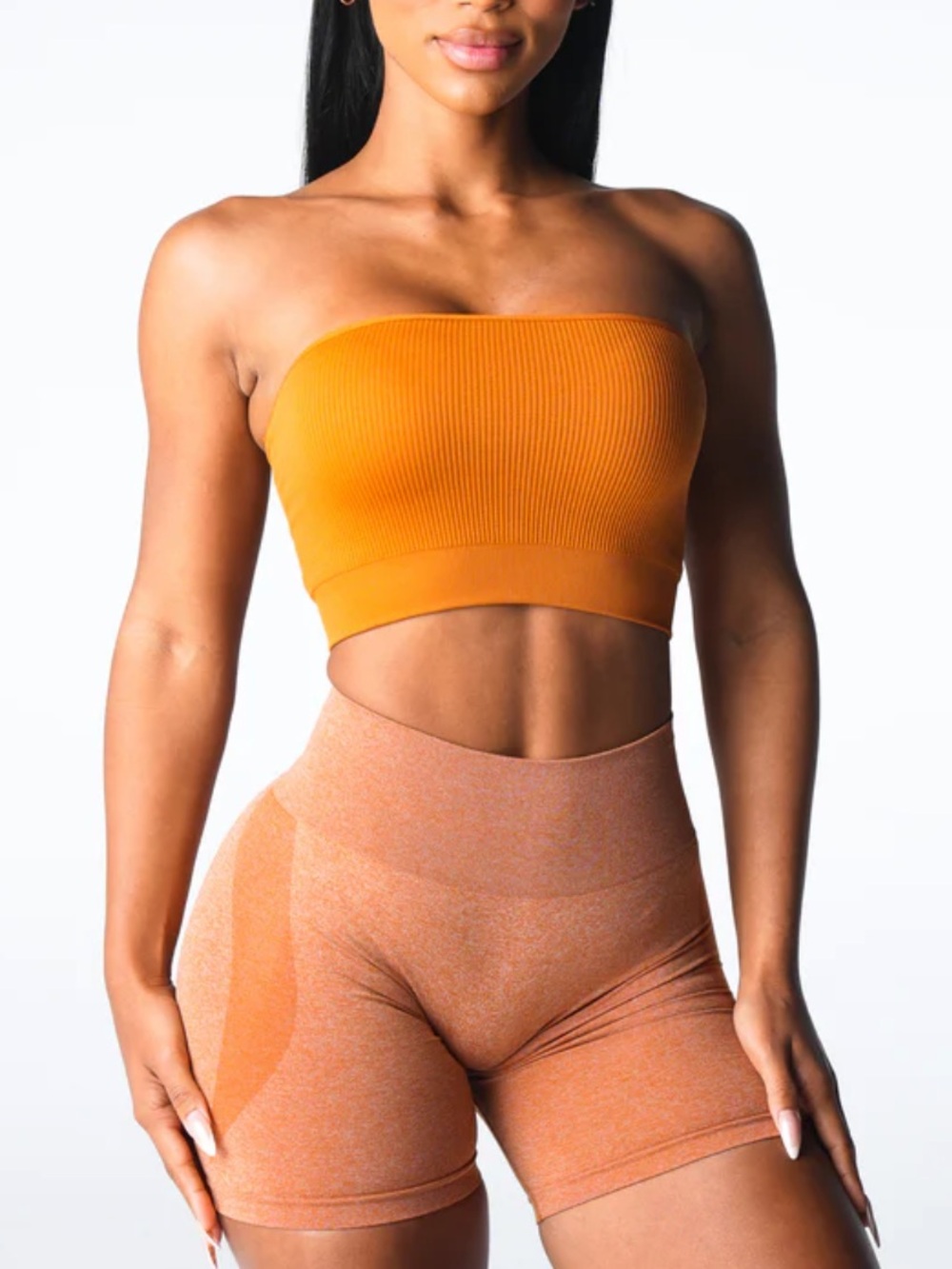 NVGTN- Terracotta Conquer Ribbed Seamless Bra